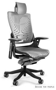 Fotel biurowy WAU 2 czarny/szary elastomer