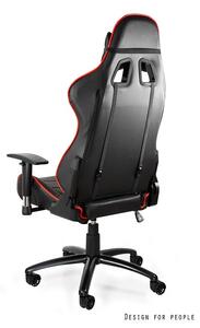 Fotel biurowy gamingowy DYNAMIQ V5 czarny/czerwony