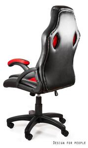 Fotel biurowy gamingowy DYNAMIQ V7 czarny/czerwony