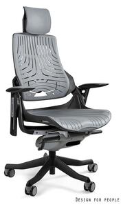 Fotel biurowy WAU czarny/szary elastomer