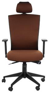 Fotel biurowy HG-0004F brązowy