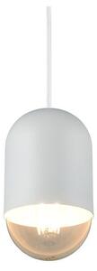 Biała metalowa lampa wisząca ø 11 cm Nara – Reality