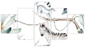 Obraz - Zwierzęta egzotyczne (125x70 cm)