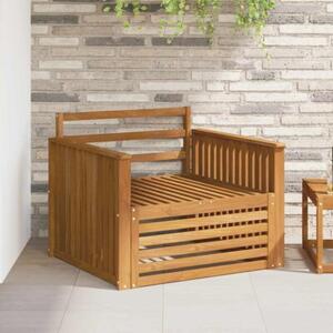 Sztuka 2 sofa z podłokietnikami lite drewno akacji naturalny