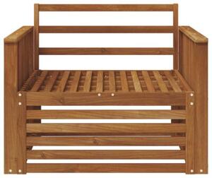 Sztuka 2 sofa z podłokietnikami lite drewno akacji naturalny