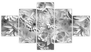 Obraz - Białe kwiaty (125x70 cm)