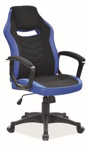 Fotel biurowy CAMARO czarny/niebieski