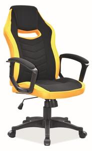Fotel biurowy CAMARO czarny/żółty