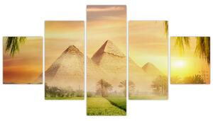 Obraz - Piramidy (125x70 cm)