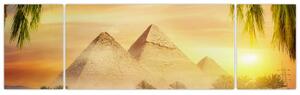 Obraz - Piramidy (170x50 cm)