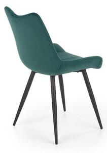 Krzesło K388 VELVET ciemno zielone