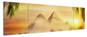 Obraz - Piramidy (170x50 cm)