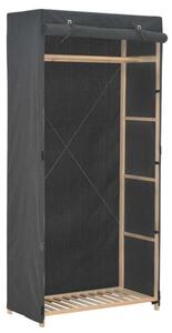 Szafa, szara, 79 x 40 x 170 cm, materiaÅowa