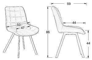Krzesło CN-6025 szare