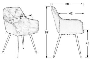 Krzesło CN-9220 szare
