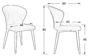 Krzesło CN-6080 szare