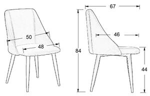Krzesło CN-6030 szare