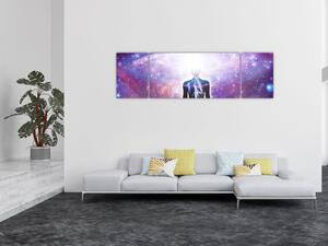 Obraz - Łączenie się z wszechświatem (170x50 cm)