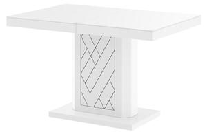 Stół RIVIA 120(168)x80 biały połysk rozkładany