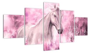 Obraz - Malowany koń (125x70 cm)