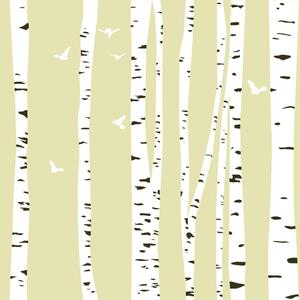 Samoprzylepna tapeta las brzozowy