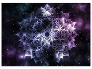 Obraz - Mandala lotosu w kosmosie (70x50 cm)