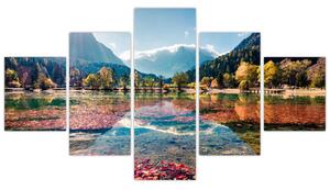 Obraz - Jezioro Jasna, Gozd Martuljek, Alpy Julijskie, Słowenia (125x70 cm)