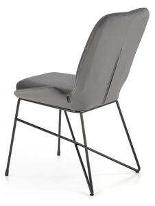 Krzesło K454 VELVET szare