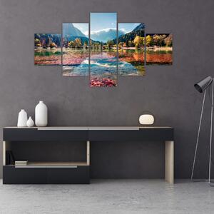 Obraz - Jezioro Jasna, Gozd Martuljek, Alpy Julijskie, Słowenia (125x70 cm)