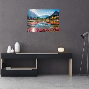 Obraz - Jezioro Jasna, Gozd Martuljek, Alpy Julijskie, Słowenia (70x50 cm)