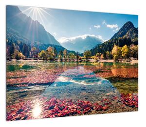 Obraz - Jezioro Jasna, Gozd Martuljek, Alpy Julijskie, Słowenia (70x50 cm)
