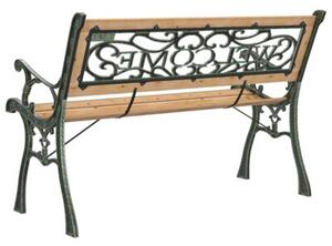 Ławka ogrodowa, 122 cm, lite drewno jodłowe