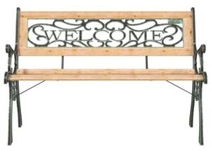 Ławka ogrodowa, 122 cm, lite drewno jodłowe