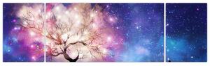 Obraz - Kosmiczne drzewo (170x50 cm)