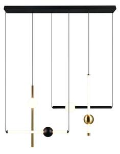 Lampa wisząca LED w czarno-złotym kolorze ze ściemniaczem Melita – Trio