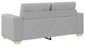 Sofa dwuosobowa, szara chmurowy, 180x77x82 cm, tkanina