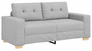 Sofa dwuosobowa, szara chmurowy, 180x77x82 cm, tkanina