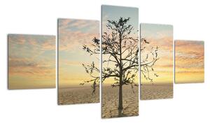 Obraz - Drzewo na pustyni (125x70 cm)