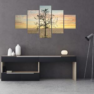 Obraz - Drzewo na pustyni (125x70 cm)