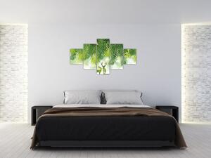 Obraz - Jeleń w lesie (125x70 cm)