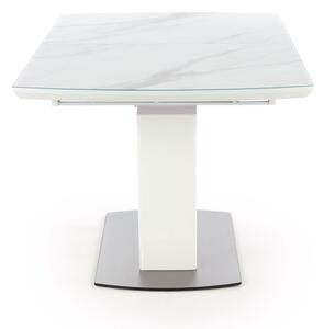 Stół BLANCO 160(200)x90 biały marmur rozkładany