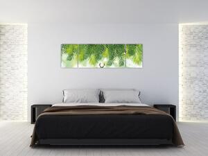 Obraz - Jeleń w lesie (170x50 cm)