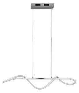 Metalowa lampa wisząca LED ze ściemniaczem w kolorze srebra Argos – Reality