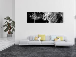 Obraz - Portret lwicy (170x50 cm)