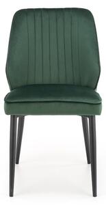 Krzesło K432 VELVET ciemnozielone