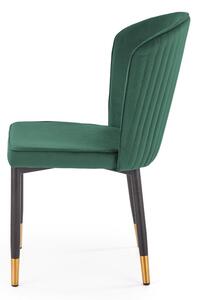 Krzesło K446 VELVET ciemnozielone