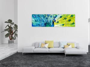 Obraz pawia (170x50 cm)
