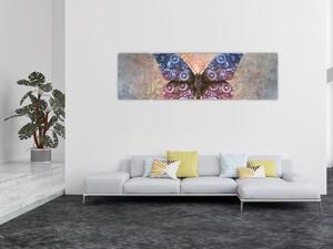Obraz - Steampunk motyl (170x50 cm)