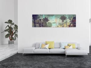 Obraz - miasto w przyszłości (170x50 cm)