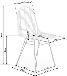 Krzesło K337 rattanowe